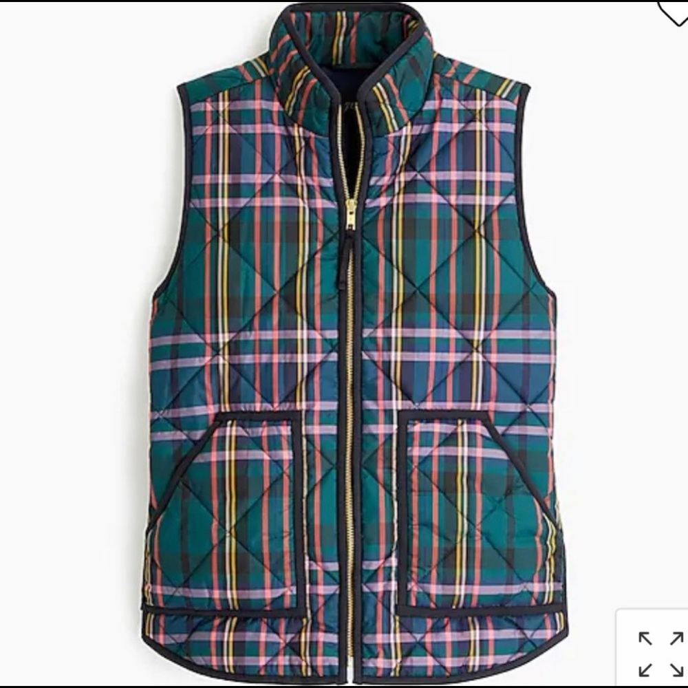 J.Crew Excursion vest in signature plaid size M